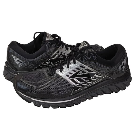 Brooks Glycerin 14 Athletic Running Shoe Mens Size 12 1102361 Black / Silver - Picture 1 of 11